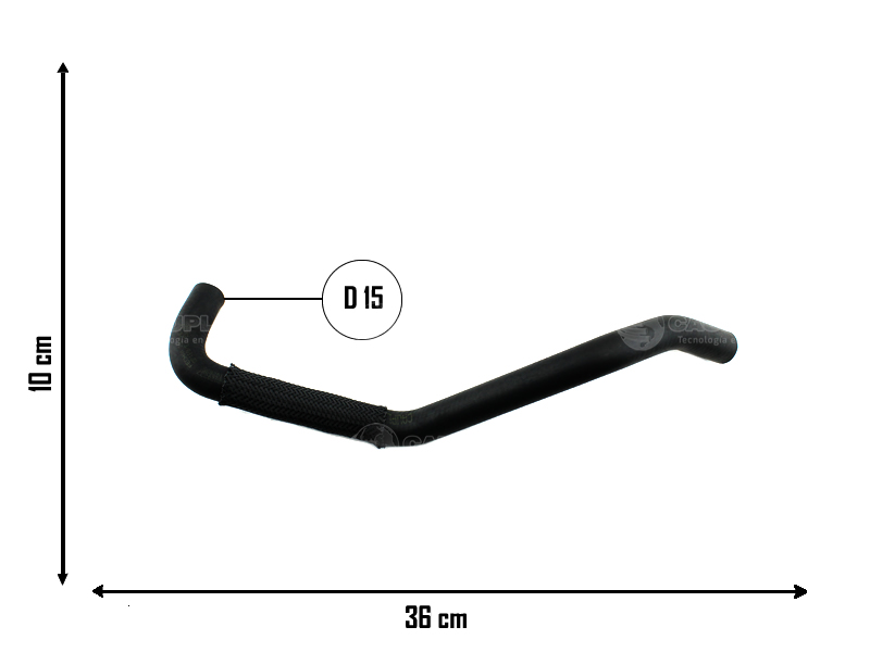 CAUPLAS MANGUERA VASO EXPANS. A TUBO RIGIDO VW CADDY POLO CLASSIC OEM:6KE121109 =YACO 2038