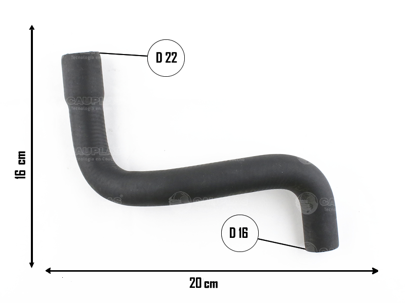 CAUPLAS MANGUERA REFRIGERACION VW CADDY GOLF III PASSAT POLO OEM:037121063A =YACO 1934