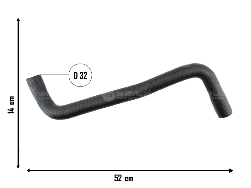 CAUPLAS MANGUERA RADIADOR SUPERIOR VW CADDY POLO SEAT INCA  =YACO 2040