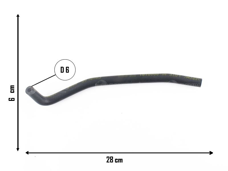 CAUPLAS MANGUERA VASO DE EXPAN A RAD SUP VW GOL II SAVEIRO II OEM:377121197A =YACO 1505