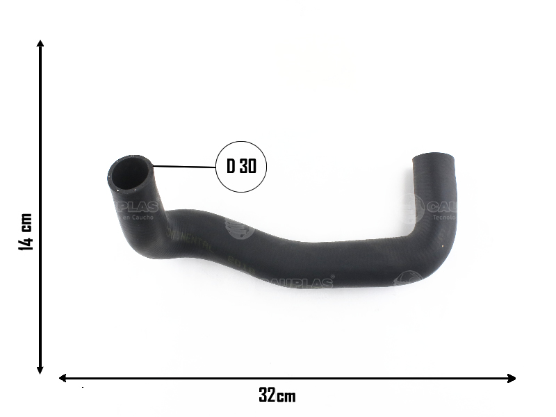 CAUPLAS MANGUERA RADIADOR INFERIOR VW GOL II SAVEIRO II OEM:377121051D