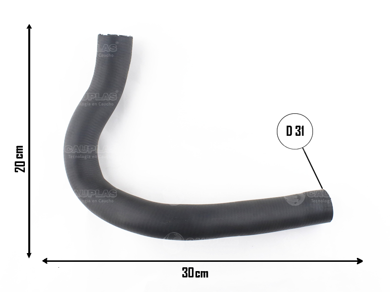 CAUPLAS MANGUERA RADIADOR INFERIOR VW 1500 OEM:71300120 =YACO 696