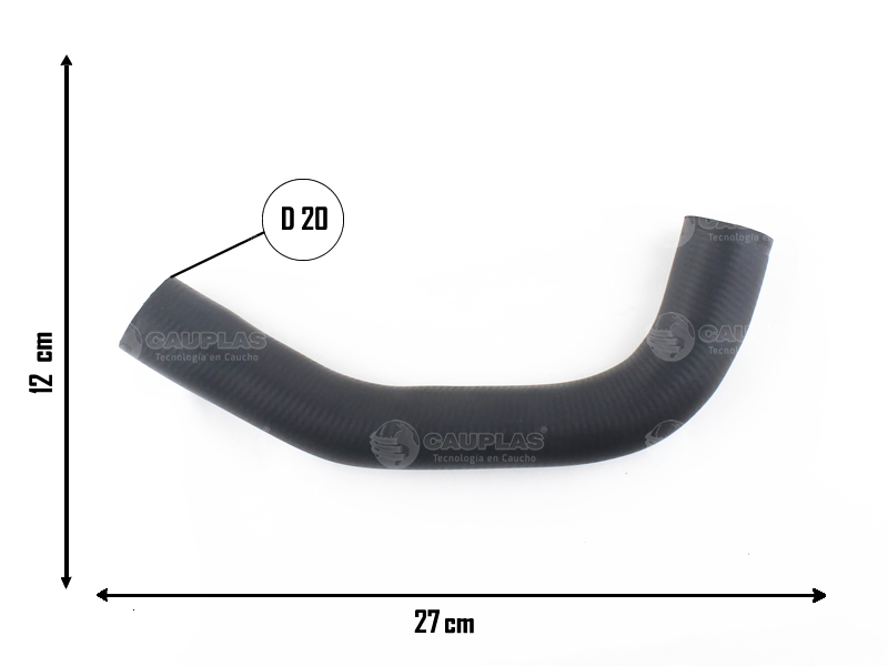 CAUPLAS MANGUERA RADIADOR SUPERIOR VW GOL I SAVEIRO I OEM:056121101B =YACO 220