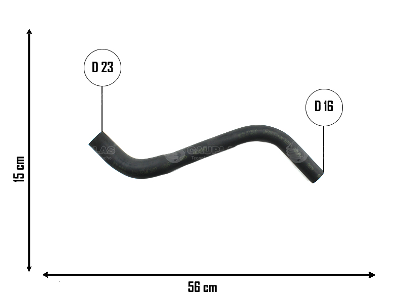 CAUPLAS MANGUERA REFRIGERACION VW GACEL PASSAT SENDA =YACO 1416