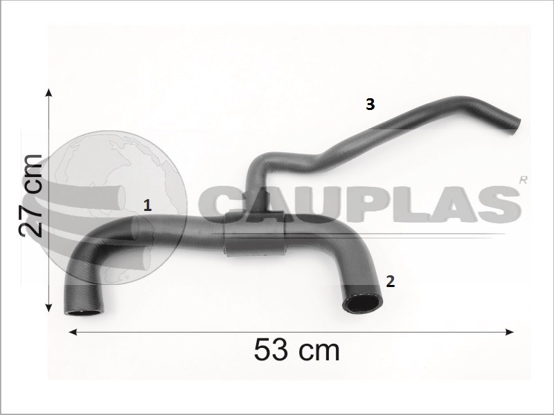 CAUPLAS MANGUERA RADIADOR INF VW GOL II/III/IV SAVEIRO II OEM:377121051L =YACO 1993