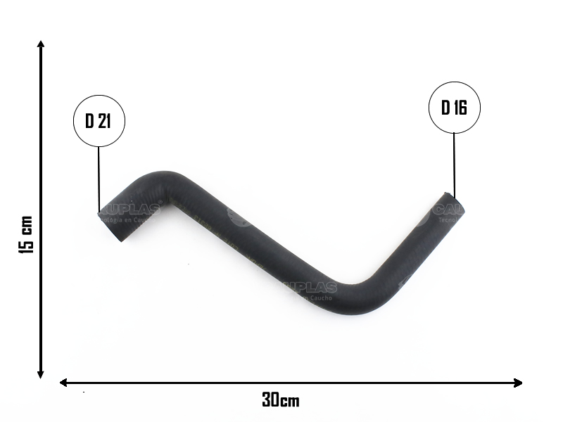 CAUPLAS MANGUERA REFRIGERACION VW GOL II/III/IV SAVEIRO II OEM:377121063D =YACO 2052