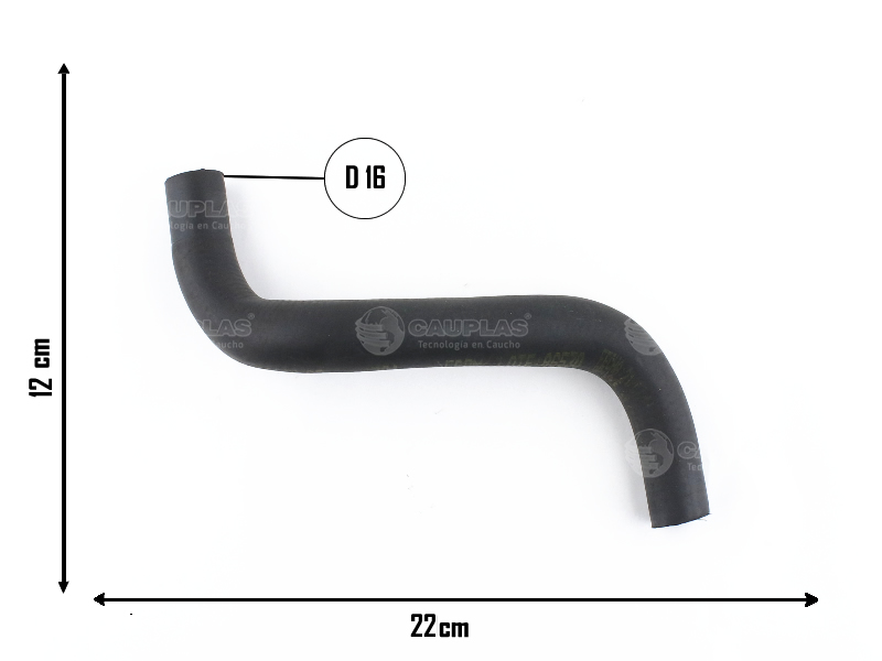 CAUPLAS MANGUERA CALEFACTOR A CONEC INTERM. VW 1500 =YACO 719