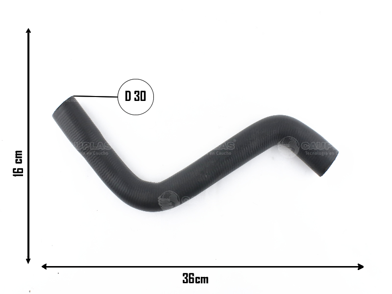 CAUPLAS MANGUERA RADIADOR SUPERIOR FORD ESCORT ORION VW POINTER  =YACO 1531