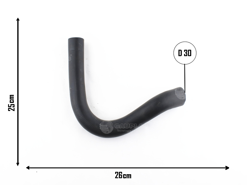 CAUPLAS MANGUERA RADIADOR INF VW 1500 OEM:4171024 =YACO 234