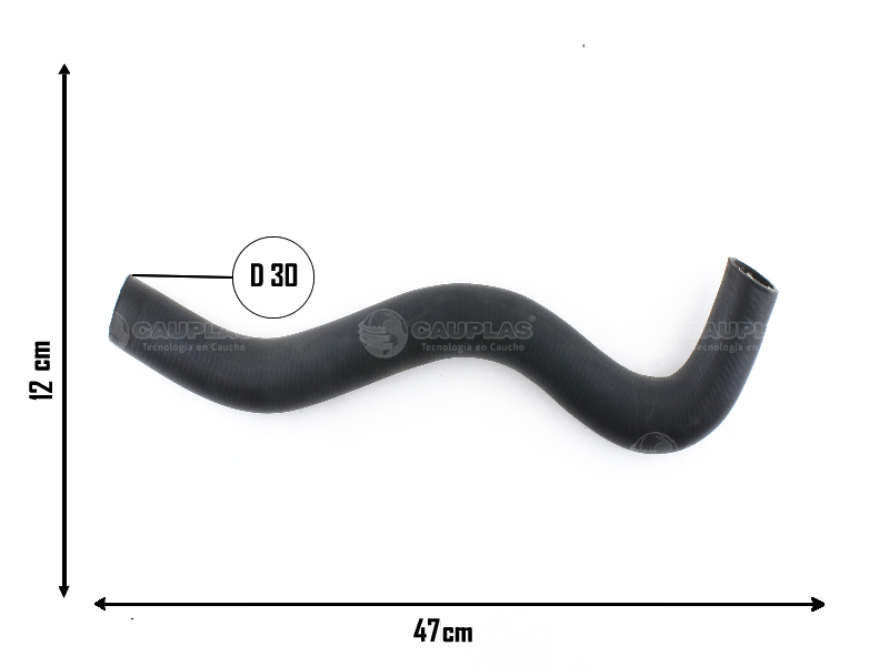 CAUPLAS MANGUERA RADIADOR SUP VW GOL I SAVEIRO I SENDA OEM:3051211014 305121101A =YACO 1936