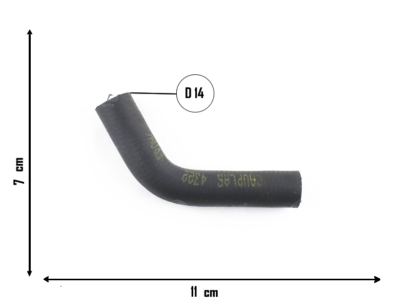 CAUPLAS MANGUERA RADIADOR SUPERIOR VW GOL II/III/IV SAVEIRO II OEM:377122101G =YACO 2058