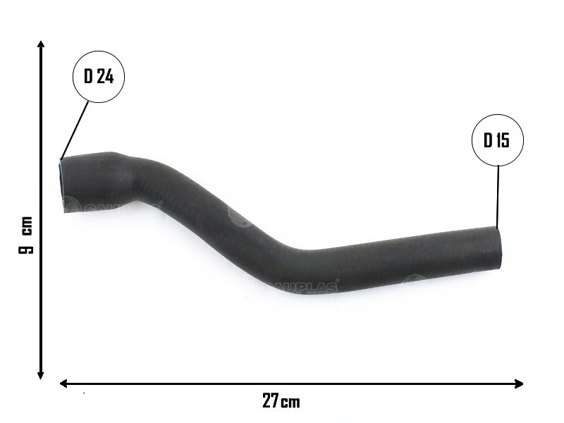 CAUPLAS MANGUERA CALEFACTOR ENTRADA VW GOL II SAVEIRO II OEM:377819371 =YACO 1889