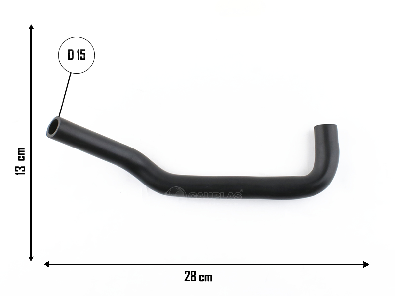 CAUPLAS MANGUERA DESCARGA DE GASES TAPA DE CILINDRO AUDI 80 VW GOL I-II PASSAT SANTANA  =YACO 2212/3223