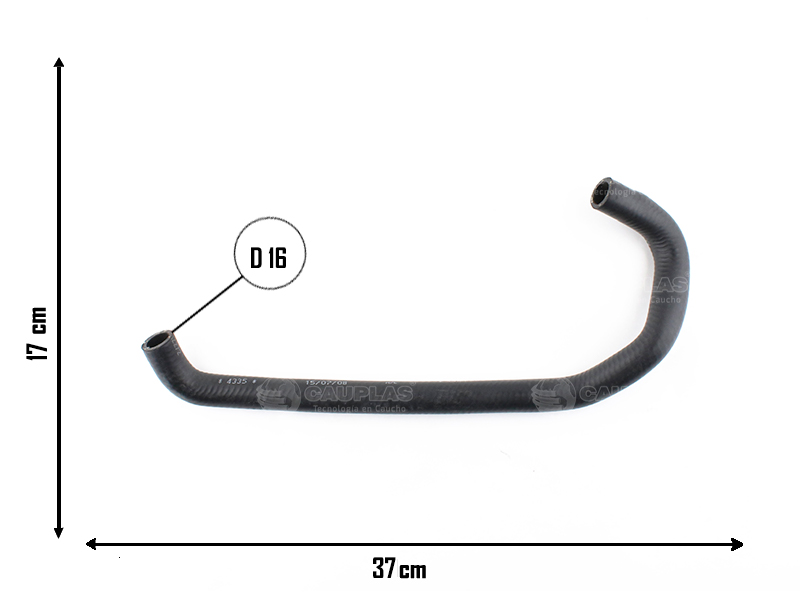 CAUPLAS MANGUERA CALEFACTOR SALIDA VW GOL I SAVEIRO I OEM:3058193751 =YACO 959