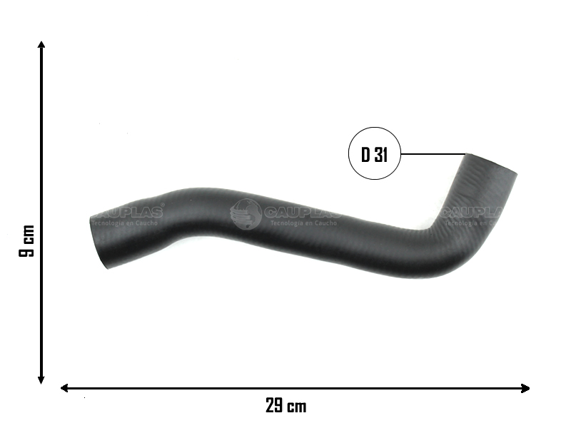 CAUPLAS MANGUERA RADIADOR SUP A BULBO AUDI A3 VW BORA GOLF IV OEM:1J0122101B D =YACO 2080