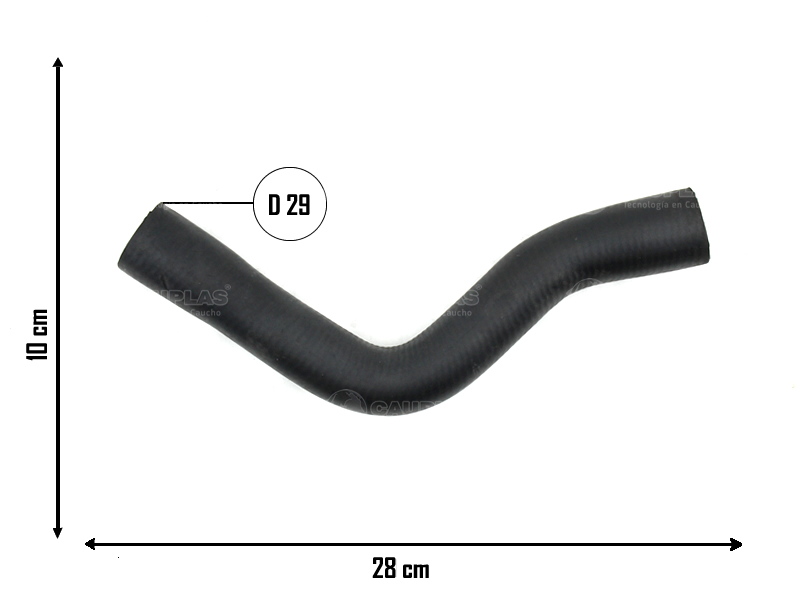 CAUPLAS MANGUERA RAD SUP A BULBO 4 VIAS VW BORA GOLF IV  =YACO 2085