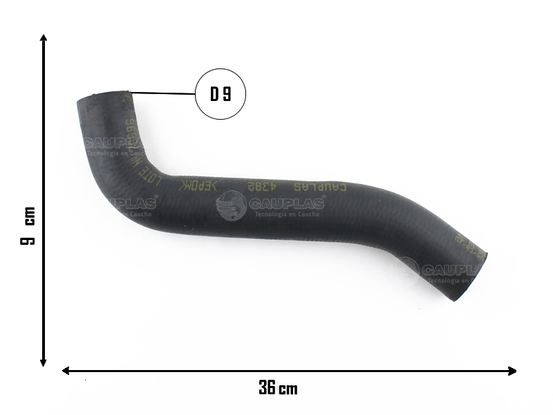 CAUPLAS MANGUERA RADIADOR SUPERIOR VW BORA GOLF IV OEM:1J0122101C =YACO 3415