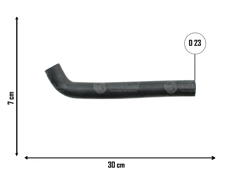 CAUPLAS MANGUERA BOMBA DE AGUA A TUBO RIGIDO VW GOL II/III/IV SAVEIRO II = YACO 2056