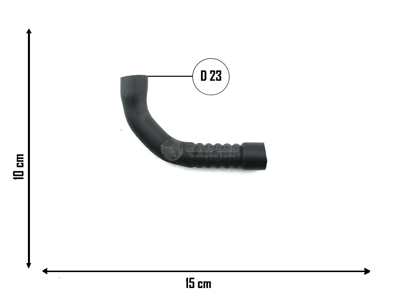 CAUPLAS MANGUERA CIRCULACION DE AIRE VW CADDY GOL III-IV POLO  =YACO 2342