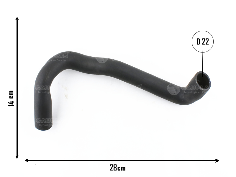 CAUPLAS MANGUERA REFRIGERACION SEAT TOLEDO GOLF III PASSAT POLO =YACO 2063