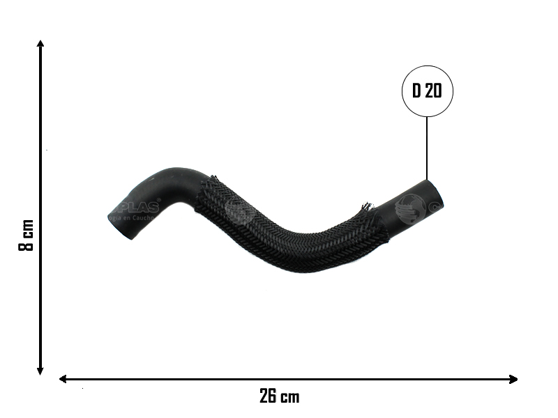 CAUPLAS MANGUERA CALEFACTOR SALIDA VW CADDY POLO OEM:1H0819373C =YACO 1839