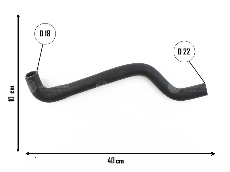 CAUPLAS MANGUERA CALEFACTOR ENTRADA SEAT INCA VW CADDY GOLF III POLO CLASSIC OEM:6KE819371  1H0819371