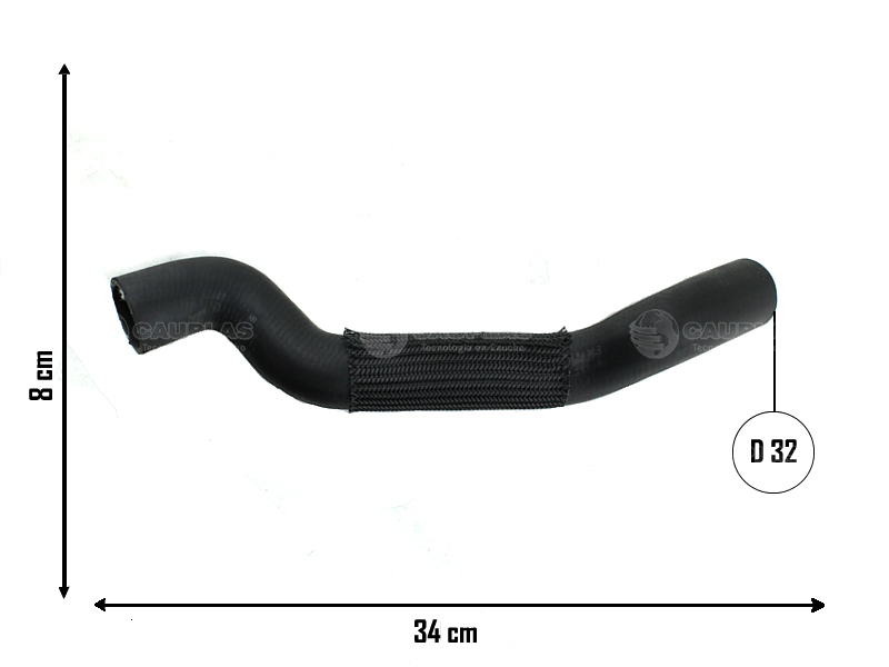 CAUPLAS MANGUERA RADIADOR SUPERIOR VW FOX SURAN =YACO 3128