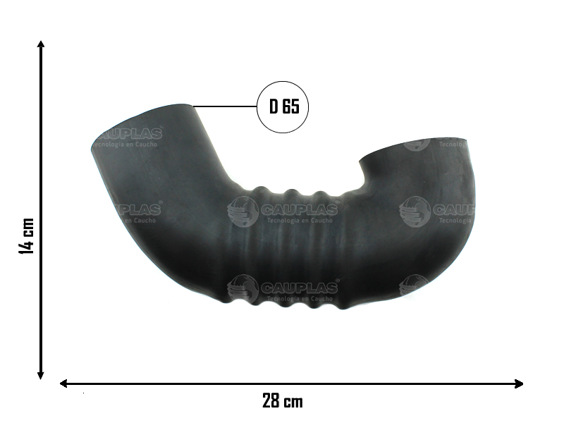 CAUPLAS MANGUERA TOMA DE AIRE VW GOL II/III/IV SAVEIRO II OEM:377129615D =YACO 4410
