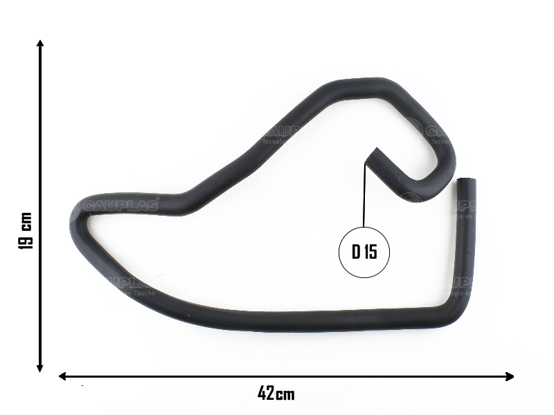 CAUPLAS MANGUERA VASO DE EXPANSION INF VW FOX SURAN OEM:5Z0121109D  6QE121109C =YACO 3126