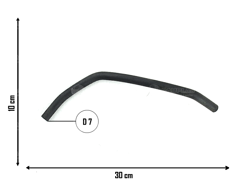 CAUPLAS MANGUERA VASO DE EXPANSION SUP VW GOL II/III/IV SAVEIRO II OEM:377121197E =YACO 3939