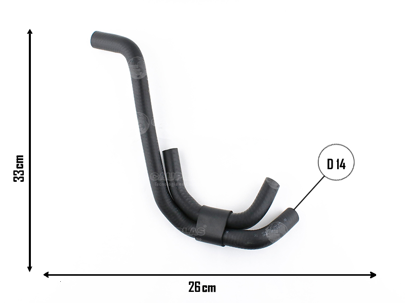 CAUPLAS MANGUERA RADIADOR DE ACEITE VW FOX SURAN  =YACO 4011