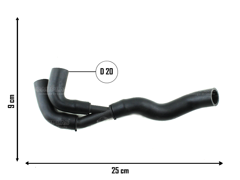 CAUPLAS MANGUERA DESAIREACION TAPA DE CULATA AUDI A3 VW BORA GOLF IV =YACO 4112