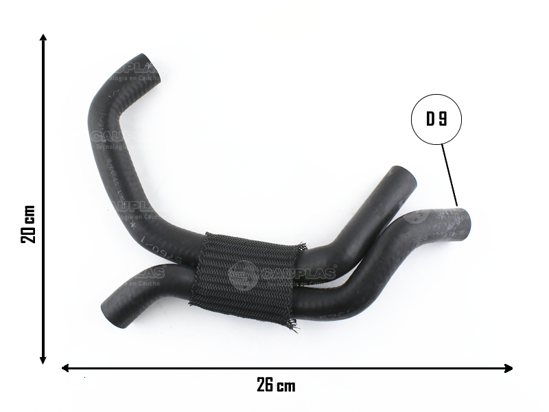 CAUPLAS MANGUERA RADADIADOR DE ACEITE AUDI A3 VW BORA GOLF IV OEM:1J0121086BR =YACO 4413