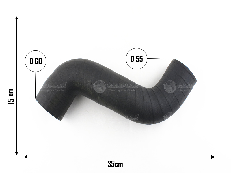 CAUPLAS MANGUERA INTERCOOLER SALIDA VW AMAROK =YACO 4284