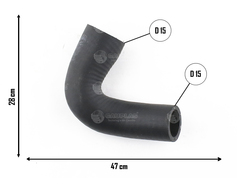 CAUPLAS MANGUERA CODO VW AMAROK OEM:03L121063H =YACO 4097