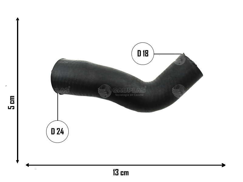 CAUPLAS MANGUERA PASO DE AGUA VW AMAROK = YACO 4089