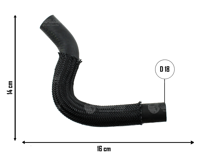 CAUPLAS MANGUERA CALEFACTOR AUXILIAR SALIDA VW AMAROK =YACO 4283