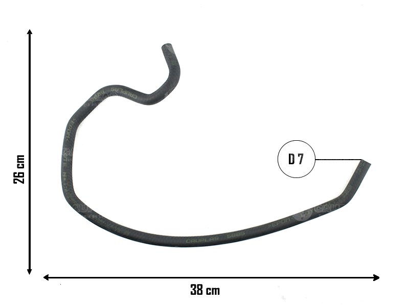 CAUPLAS MANGUERA VASO DE EXPANSION VW GOL V OEM:5U0122447C