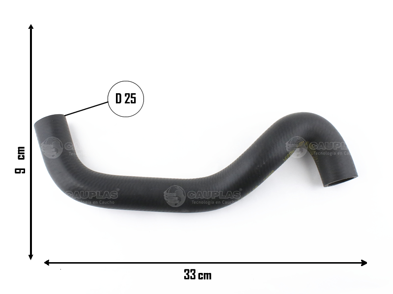 CAUPLAS MANGUERA BOMBA DE AGUA VW GOL III/IV = YACO 4115