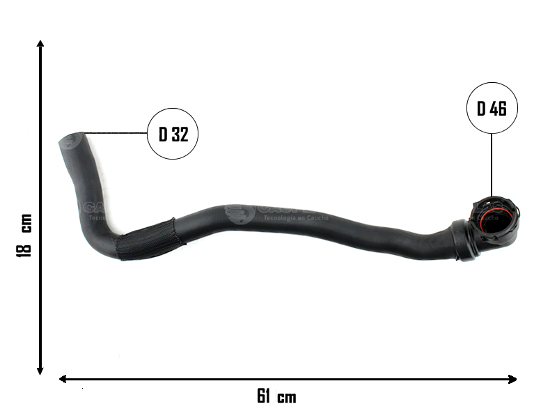 CAUPLAS MANGUERA RADIADOR SUPERIOR VW TIGUAN