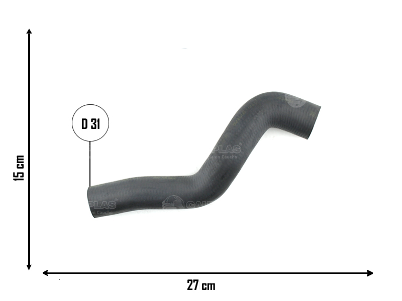 CAUPLAS MANGUERA RADIADOR SUPERIOR VW UP  =YACO 4458