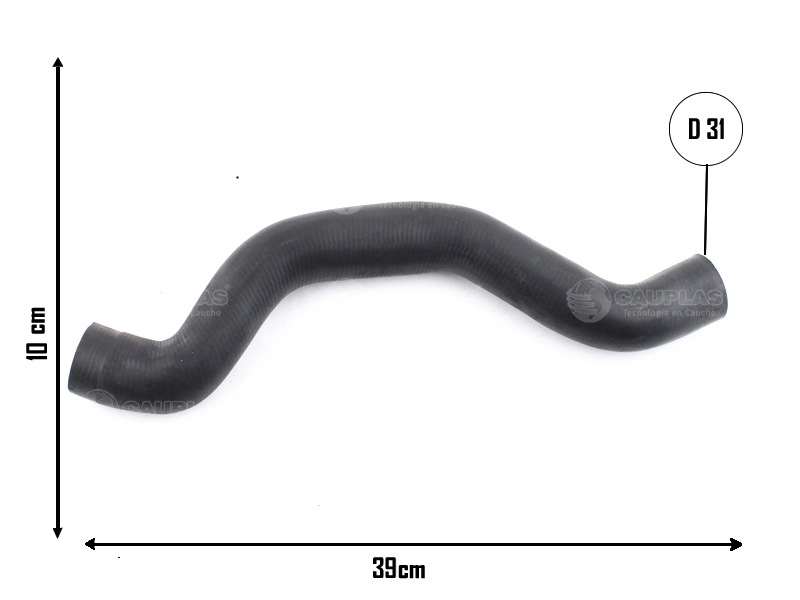 CAUPLAS MANGUERA RADIADOR SUPERIOR VW FOX OEM:5U0122101B 5Z0122101Q