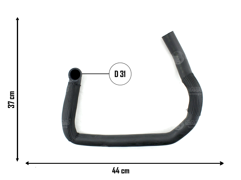 CAUPLAS MANGUERA RADIADOR INFERIOR VW UP  =YACO 4459