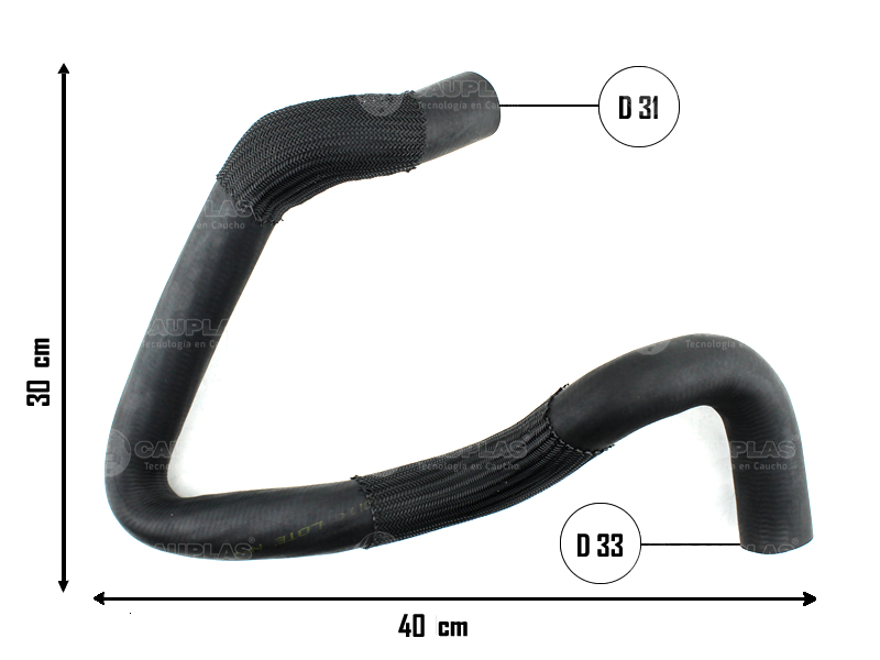 CAUPLAS MANGUERA RADIADOR INFERIOR VW FOX OEM:5Z0122051N 5Z0122051P