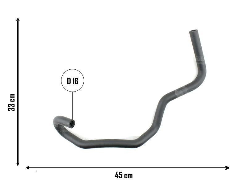 CAUPLAS MANGUERA DEPOSITO DIREC HIDR A BOMBA VW BORA GOLF IV OEM:1J0422887BM  1J0422887J =YACO 3444