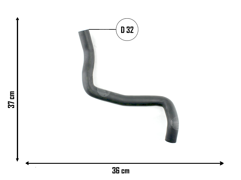 CAUPLAS MANGUERA RADIADOR INFERIOR VW FOX OEM:5Z0122051K