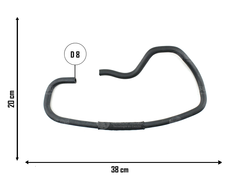 CAUPLAS MANGUERA VASO DE EXPANSION VW FOX OEM:5Z0122447F =YACO 3134