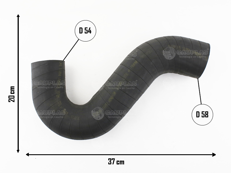 CAUPLAS MANGUERA CIRCULACION DE AIRE INTERCOOLER VW AMAROK OEM:2H0145980D