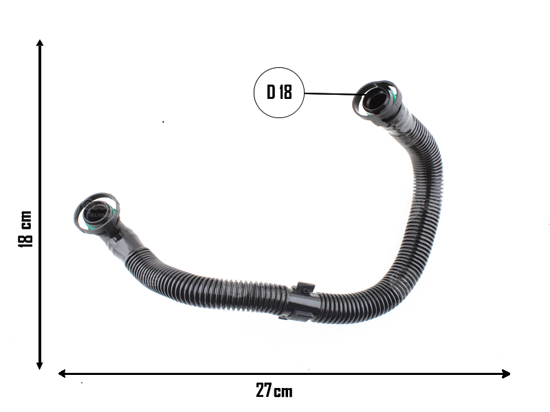CAUPLAS MANGUERA VW VENTO/ AUDI 2.0 TFSI Venteo de Gases