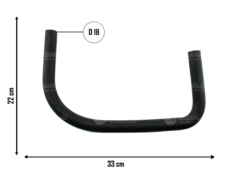 CAUPLAS MANGUERA TUBO RIGIDO A TERMOSTATO CELTA CORSA FUN OEM:93236512 =YACO 1987